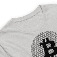 Load image into Gallery viewer, Binary Bitcoin Round Design T-Shirt-T-Shirt-fomo21
