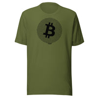 Load image into Gallery viewer, Binary Bitcoin Round Design T-Shirt-T-Shirt-fomo21
