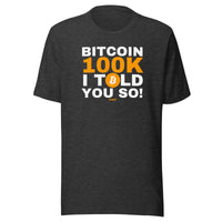 Load image into Gallery viewer, Bitcoin 100K I Told You So T-Shirt-fomo21
