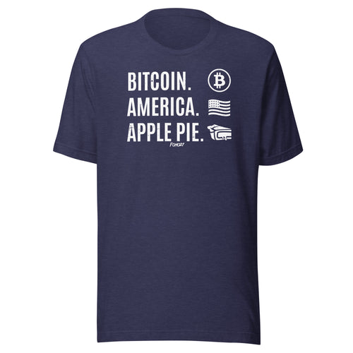 Bitcoin America Apple Pie T-Shirt-fomo21