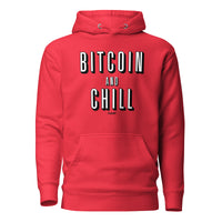 Load image into Gallery viewer, Bitcoin And Chill Hoodie Sweatshirt-Pullover Hoodie Sweatshirt-fomo21
