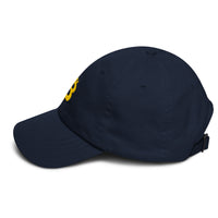 Load image into Gallery viewer, Bitcoin B Angled (Gold Embroidery) Dad Hat-Dad Hat-fomo21
