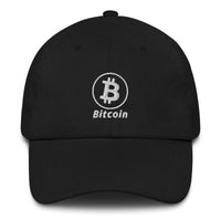 Load image into Gallery viewer, Bitcoin B Circle Logo With Text Dad Hat-fomo21
