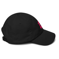 Load image into Gallery viewer, Bitcoin B (Magenta Embroidery) Dad Hat-fomo21
