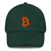Load image into Gallery viewer, Bitcoin B (Orange Embroidery) Dad Hat-fomo21
