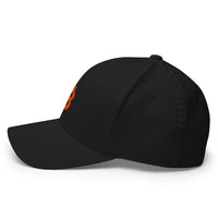 Load image into Gallery viewer, Bitcoin B (Orange Embroidery) Flexfit Hat-fomo21
