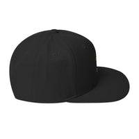Load image into Gallery viewer, Bitcoin B Outline (Gold Embroidery) Snapback Hat-fomo21
