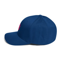 Load image into Gallery viewer, Bitcoin B (Pink Embroidery) Flexfit Hat-Flexfit Hat-fomo21
