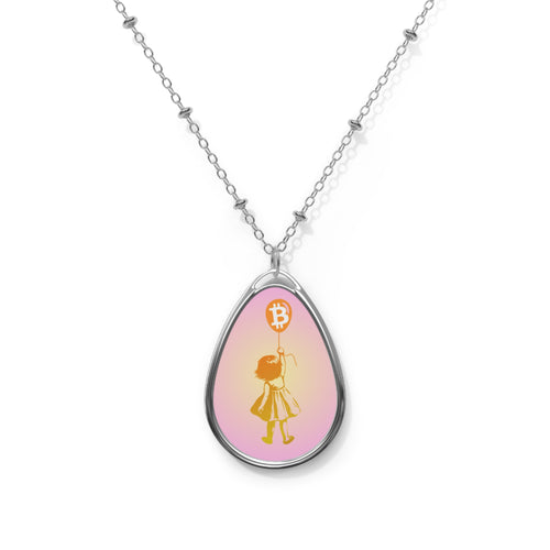 Bitcoin Balloon Girl Necklace-fomo21