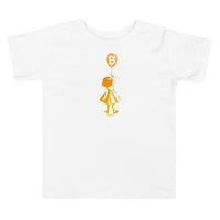 Load image into Gallery viewer, Bitcoin Balloon Girl Toddler T-Shirt-fomo21

