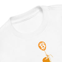 Load image into Gallery viewer, Bitcoin Balloon Girl Toddler T-Shirt-fomo21
