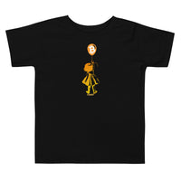 Load image into Gallery viewer, Bitcoin Balloon Girl Toddler T-Shirt-fomo21
