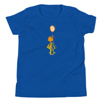 Load image into Gallery viewer, Bitcoin Balloon Girl Youth T-Shirt-fomo21
