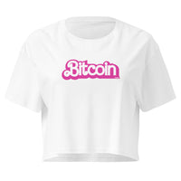 Load image into Gallery viewer, Bitcoin Bubble Script Logo Women's Crop Top-Crop Top-fomo21
