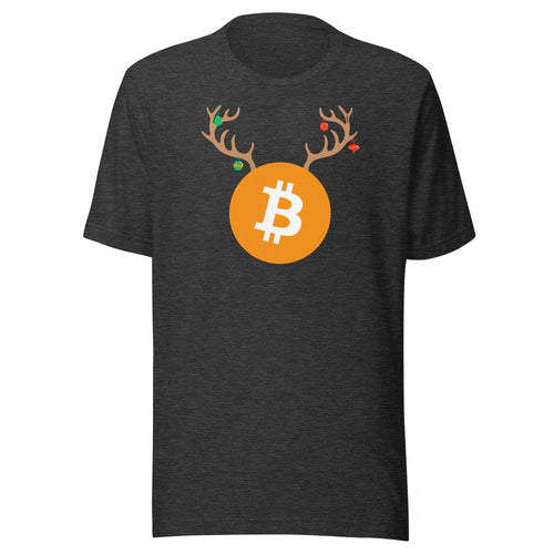Bitcoin Christmas Reindeer T-Shirt-fomo21