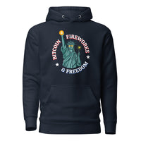 Load image into Gallery viewer, Bitcoin Fireworks And Freedom Hoodie Sweatshirt-fomo21
