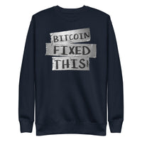 Load image into Gallery viewer, Bitcoin Fixed This Crewneck Sweatshirt-Crewneck Sweatshirt-fomo21
