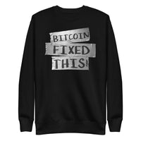 Load image into Gallery viewer, Bitcoin Fixed This Crewneck Sweatshirt-Crewneck Sweatshirt-fomo21
