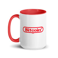 Load image into Gallery viewer, Bitcoin Gamer Red Graphic Coffee Mug-fomo21
