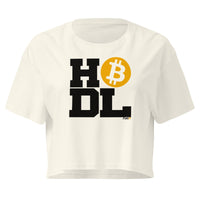 Load image into Gallery viewer, Bitcoin HODL Statement Women's Crop Top-Crop Top-fomo21
