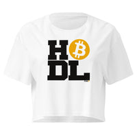 Load image into Gallery viewer, Bitcoin HODL Statement Women's Crop Top-Crop Top-fomo21
