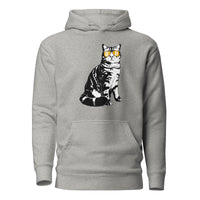 Load image into Gallery viewer, Bitcoin Is For The Cats Hoodie Sweatshirt-Pullover Hoodie Sweatshirt-fomo21
