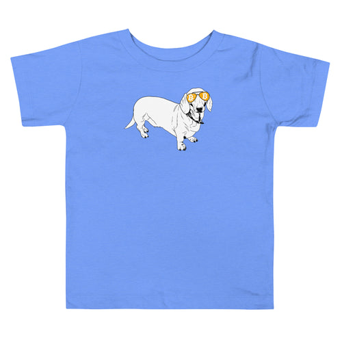 Bitcoin Is For The Dachshunds Toddler T-Shirt-fomo21