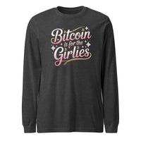 Load image into Gallery viewer, Bitcoin Is For The Girlies Long Sleeve T-Shirt-Long Sleeve T-Shirt-fomo21
