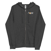 Load image into Gallery viewer, Bitcoin Is Hope Zip-up Hoodie Sweatshirt-fomo21
