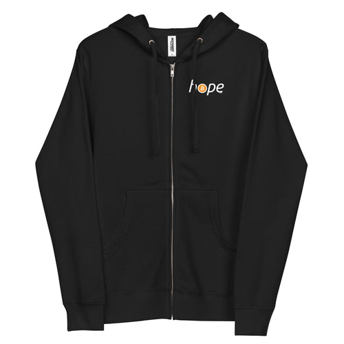 Bitcoin Is Hope Zip-up Hoodie Sweatshirt-fomo21