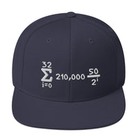Load image into Gallery viewer, Bitcoin Is Math Snapback Hat-Snapback Hat-fomo21
