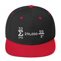 Load image into Gallery viewer, Bitcoin Is Math Snapback Hat-Snapback Hat-fomo21
