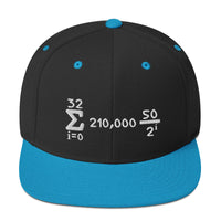 Load image into Gallery viewer, Bitcoin Is Math Snapback Hat-Snapback Hat-fomo21

