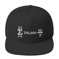 Load image into Gallery viewer, Bitcoin Is Math Snapback Hat-Snapback Hat-fomo21
