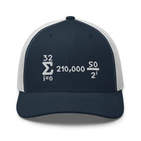 Load image into Gallery viewer, Bitcoin Is Math Trucker Hat-Trucker Hat-fomo21
