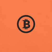 Load image into Gallery viewer, Bitcoin Logo Black Embroidered T-Shirt-Embroidered T-Shirt-fomo21
