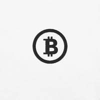 Load image into Gallery viewer, Bitcoin Logo Black Embroidered T-Shirt-Embroidered T-Shirt-fomo21
