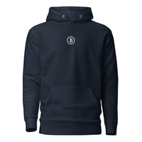 Load image into Gallery viewer, Bitcoin Logo White Embroidered Hoodie Sweatshirt-fomo21
