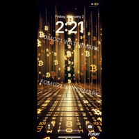 Load image into Gallery viewer, Bitcoin Matrix Gold iPhone Wallpaper-fomo21
