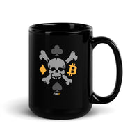 Load image into Gallery viewer, Bitcoin Poker Skull Coffee Mug-fomo21
