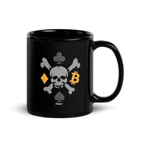 Load image into Gallery viewer, Bitcoin Poker Skull Coffee Mug-fomo21

