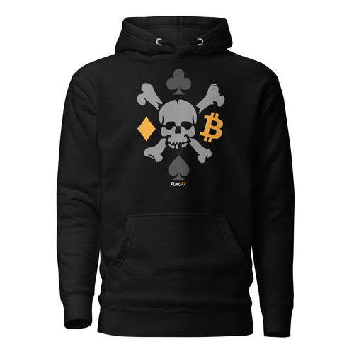 Bitcoin Poker Skull Hoodie Sweatshirt-fomo21