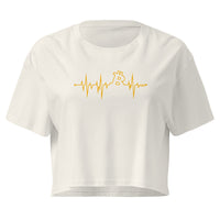 Load image into Gallery viewer, Bitcoin Pulse Line Graphic Women's Crop Top-Crop Top-fomo21

