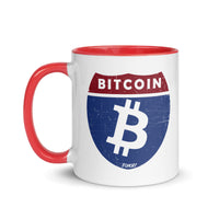 Load image into Gallery viewer, Bitcoin Road Sign Coffee Mug-fomo21

