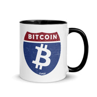 Load image into Gallery viewer, Bitcoin Road Sign Coffee Mug-fomo21
