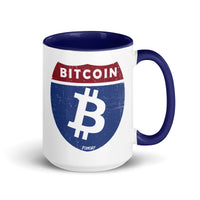 Load image into Gallery viewer, Bitcoin Road Sign Coffee Mug-fomo21
