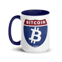 Load image into Gallery viewer, Bitcoin Road Sign Coffee Mug-fomo21
