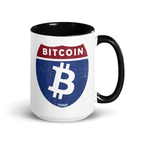 Load image into Gallery viewer, Bitcoin Road Sign Coffee Mug-fomo21
