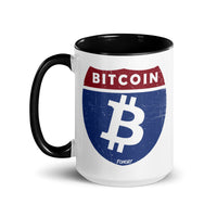 Load image into Gallery viewer, Bitcoin Road Sign Coffee Mug-fomo21

