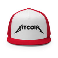 Load image into Gallery viewer, Bitcoin Rocks (Black Embroidery) Trucker Hat-fomo21
